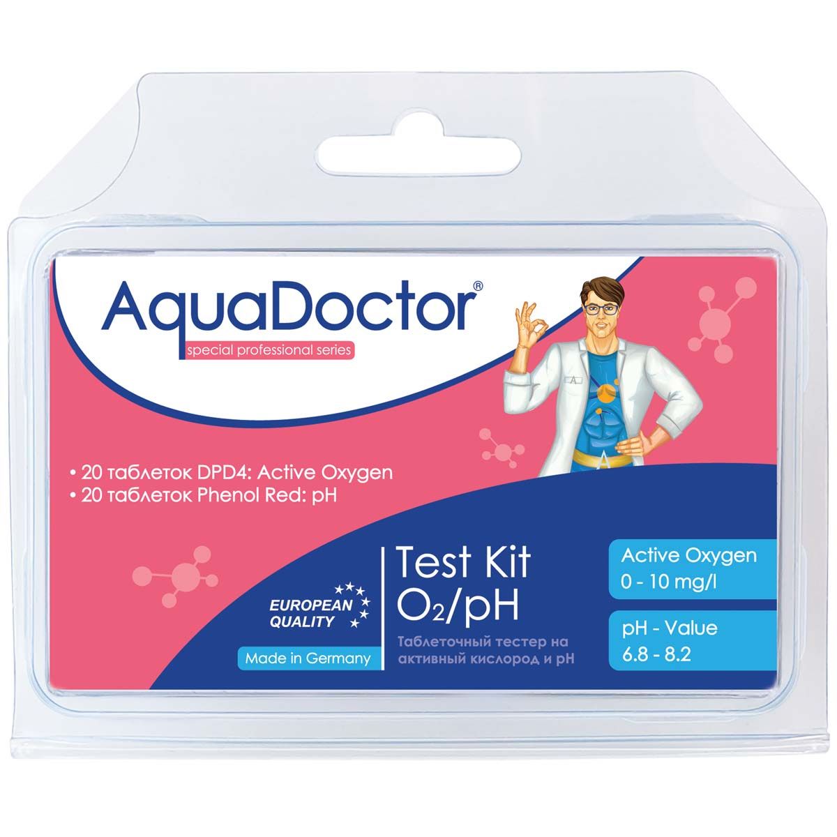 Тестер AquaDoctor Test Kit O2/pH фото