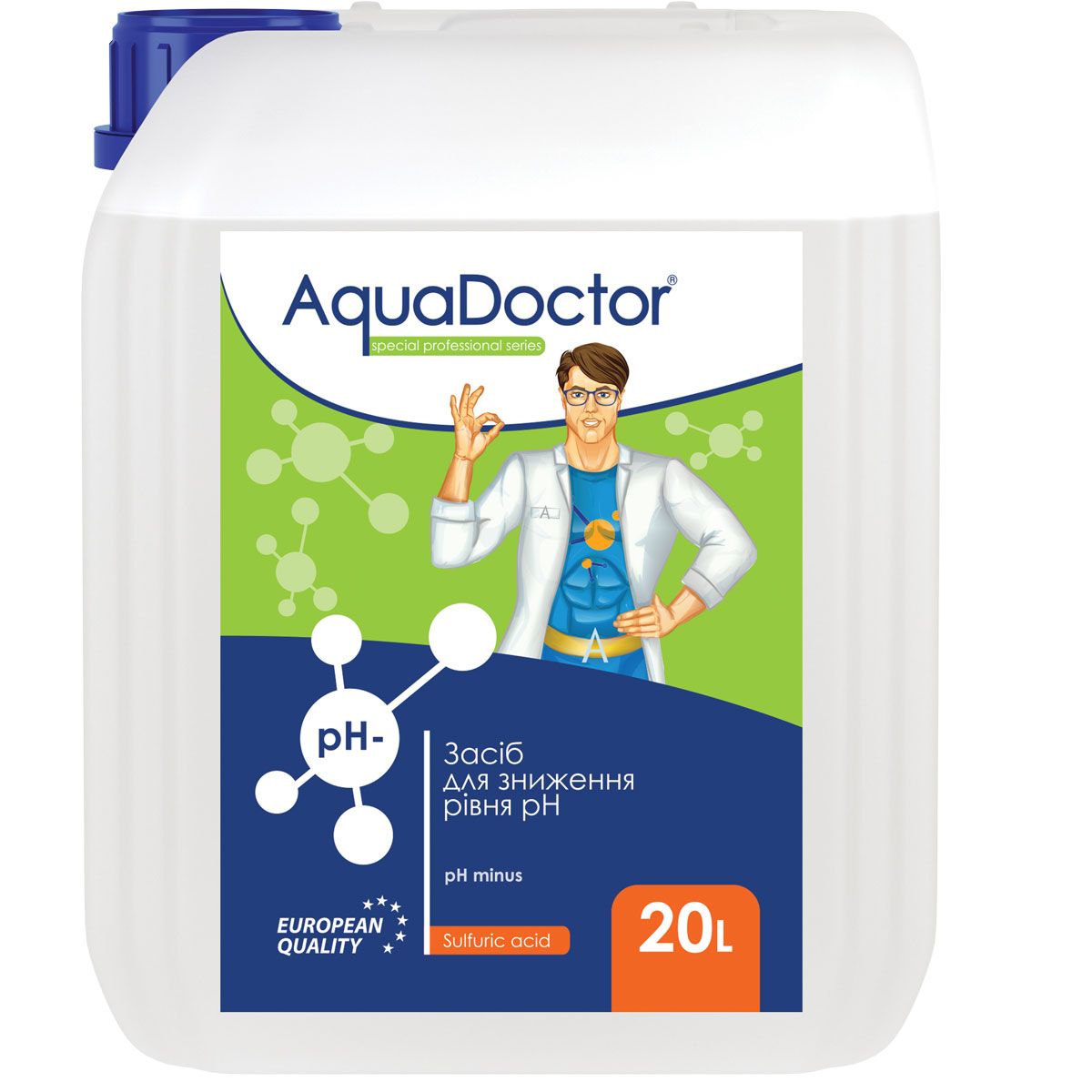Рідкий засіб для зниження pH AquaDoctor pH Minus (Сірчана 35%) фото