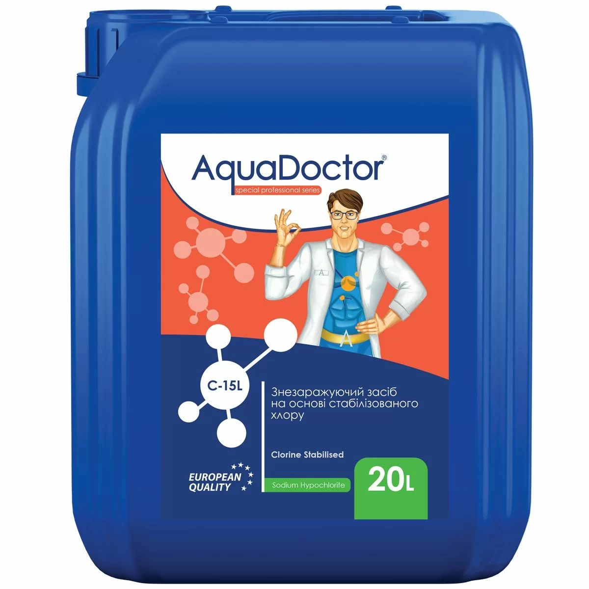 Гіпохлорит натрію AquaDoctor C-15L фото