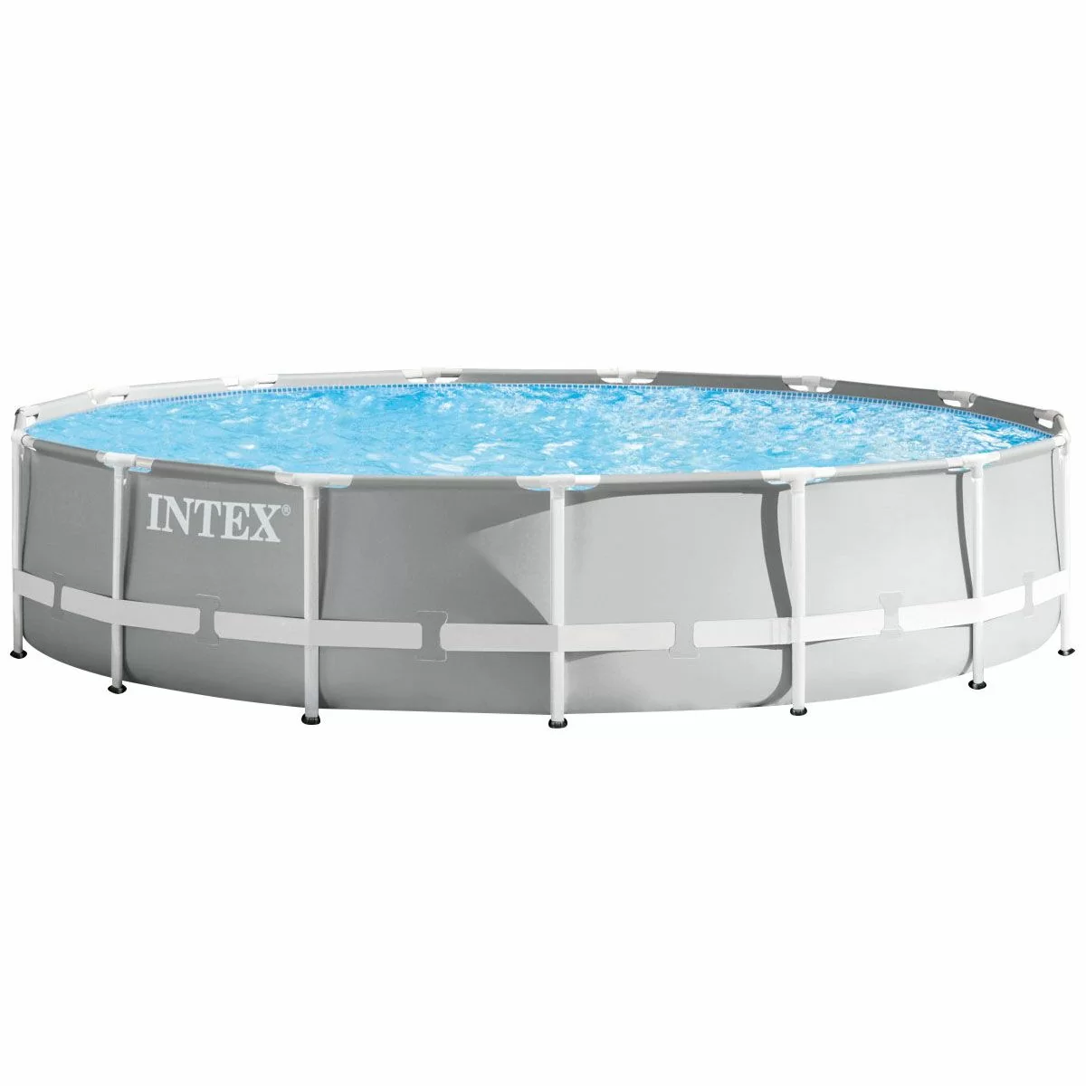 Каркасний басейн Intex 26724 (457х107 см) з картриджним фільтром, сходами та захисним тентом фото
