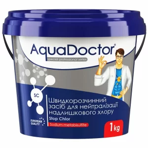 Засіб для нейтралізації надлишкового хлору AquaDoctor SC Stop Chlor 1кг фото