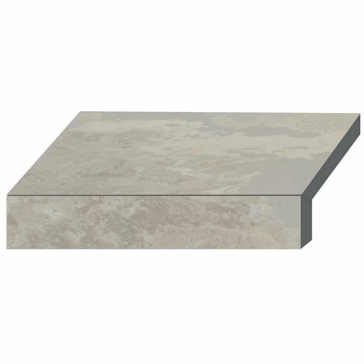 Бортова Г-подібна плитка Aquaviva Loft Sand, 600x345x50(20) мм