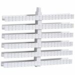 Переливна решітка Aquaviva Classic з центральним з'єднанням 245x25 мм (біла, 1-е з'єднання)